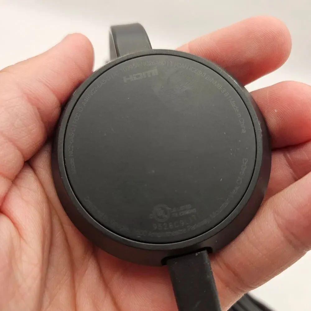 GOOGLE CHROMECAST HDMI STREAMING MEDIA PLAYER W POWER CABLE